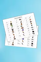 Vorschau - Fördermaterial/Inklusion - Tier-ABC – Anlauttabelle A-Z (Vorschule und 1.Klasse) (Deutsch) - Deckblatt