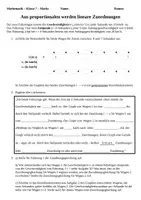 Vorschau - Arbeitsblätter - Aus proportionalen werden lineare Zuordnungen (Steigung, Achsenabschnitt, Zuordnungsgleichung, +Geogebra) - Seite 1