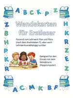 Vorschau - Stationenlernen - Bildkarten für Erstleser überarbeitet - Deckblatt