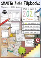 Vorschau - Arbeitsblätter - SMARTe Ziele - Flipbook / auch zum Jahresstart 2026 Neujahr - Deckblatt