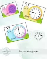 Voorbeeld - klokkijkspelletje slakken - Voorblad
