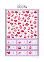 Vorschau - Arbeitsblätter - Suchen & Finden: Valentinstag (Wimmelbild, Zählen im Zahlenraum bis 10) - Seite 2
