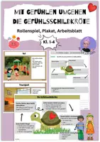Vorschau - Unterrichtsreihen - Mit Gefühlen in Freundschaft umgehen: Die Gefühlsschildkröte - Deckblatt