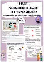 Vorschau - Unterrichtsreihen - Freundschaft: Streit, Grenzen setzen und Nein-Sagen - Deckblatt