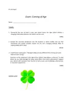 Vorschau - Test - Klausur Growing Up / Coming of Age (Einführungsphase Englisch) EXAM - Seite 2