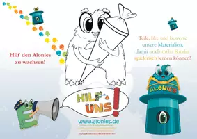 Vorschau - Mal- und Bastelvorlagen - Alonies-Stundenplan – Einschulungsgeschenk - Seite 1