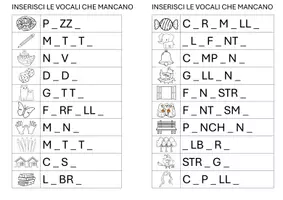 anteprima - Esercizi - VOCALI IN GIOCO - Pagina di copertina