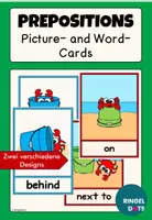 Vorschau - Fördermaterial/Inklusion - Prepositions of Place: Picture and Word Cards - Deckblatt