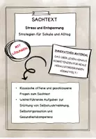 Vorschau - Arbeitsblätter - Stress und Entspannung – Strategien für Schule und Alltag - Deckblatt