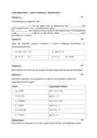 Vorschau - Test - Leistungskontrolle zu den linearen Funktionen - Seite 1