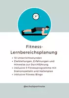 Vorschau - Stundenentwürfe - Fitness - Lernbereichsplanung - Deckblatt
