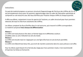 Aperçu - Inclusion - Apprentissage structuré des chiffres: Nouvel an - Page 1