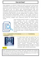 Vorschau - Arbeitsblätter - Was sind Daten? Grundlagen, Datenarten, Datenerfassung & Datenschutz - Seite 1