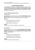 Vorschau - Arbeitsblätter - Doppelstunde: Exklusivismus, Inklusivismus und Pluralismus (bearbeitbar) - Seite 1