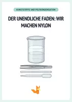 Vorschau - Arbeitsblätter - Experiment, Kunststoffe – Nylon - Protokoll + Arbeitsblätter - Deckblatt