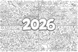 Vorschau - Arbeitsblätter - Wimmelbild geordnet 2026 - Deckblatt
