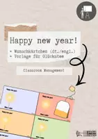 Vorschau - Arbeitsblätter - Happy new year! - Glückstee & Wunschkärtchen - Deckblatt