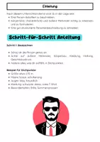 Vorschau - Arbeitsblätter - Personenbeschreibung Deutsch | Merkmale, Charakter, Schreiben - Seite 1