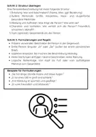 Vorschau - Arbeitsblätter - Personenbeschreibung Deutsch | Merkmale, Charakter, Schreiben - Seite 2