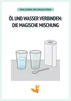 Vorschau - Arbeitsblätter - Emulsion - Öl und Wasser verbinden - Deckblatt