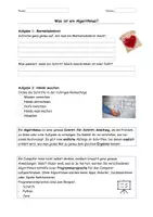 Vorschau - Arbeitsblätter - Algorithmus Medienbildung Klasse 5/6 Beschreibbare pdf - Seite 2