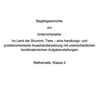 Vorschau - Stundenentwürfe - Materialpaket "Strummi Tiere" - Seite 1