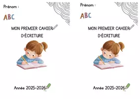 Aperçu - Matériel pour travaux manuels / dessin - Mon premier cahier d’écriture - Page 1