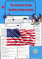 Vorschau - Arbeitsblätter - American Dream - Reading Comprehension - Deckblatt