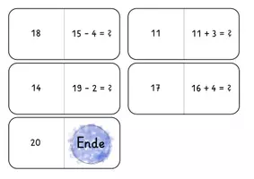 Vorschau - Spiele - Domino (Zahlenraum 20 plus & minus) - Seite 2