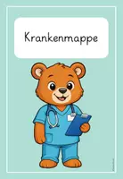 Vorschau - Bildkarten - Krankenmappe Bärenklasse 🐻 | 6 Visualisierungen in 4 Farben & 4 Textvarianten - Seite 3