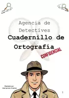 Vista previa - Hojas de trabajo - Agencia de Detectives: Cuadernillo de Ortografía - Portada