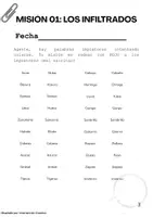 Vista previa - Hojas de trabajo - Agencia de Detectives: Cuadernillo de Ortografía - página 2
