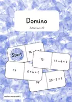 Vorschau - Spiele - Domino (Zahlenraum 20 plus & minus) - Deckblatt