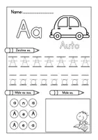 Vorschau - Mal- und Bastelvorlagen - Arbeitsblätter für das deutsche Alphabet - Deckblatt