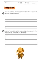 Vorschau - Arbeitsblätter - Der umarmende Reim: abba“ Reimform, Gedichte - Seite 3