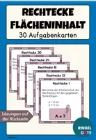 Vorschau - Stationenlernen - Rechteck: Flächeninhalt berechnen 30 Aufgabenkarten - Deckblatt