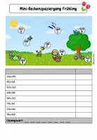Vorschau - Arbeitsblätter - Mini-Rechenspaziergang - Frühling - Seite 3