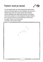 Voorbeeld - Begrijpend lezen anders aanpakken met - Teken wat je leest (E4 leesniveau) - Pagina 1