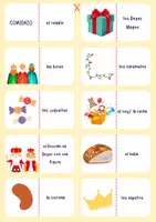 Vorschau - Spiele - Los Reyes Magos - Vocabulario - Legespiel Wort-/Bildkarten - Seite 2