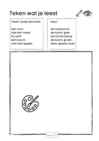Voorbeeld - Begrijpend lezen anders aanpakken met - Teken wat je leest (M3-E3 leesniveau) - deel 1 - Pagina 1