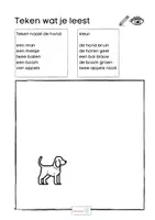 Voorbeeld - Begrijpend lezen anders aanpakken met - Teken wat je leest (M3-E3 leesniveau) - deel 2 - Pagina 1