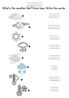 Vorschau - Arbeitsblätter - Englisch Klasse 2 weather Arbeitsblätter_Vokabeln - Deckblatt