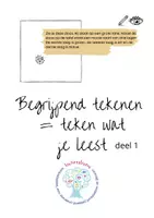 Voorbeeld - Begrijpend tekenen werkbladen voor groep 5 - deel 1 - Voorblad