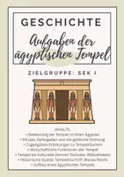 Vorschau - Arbeitsblätter - Aufgaben der ägyptischen Tempel - Deckblatt