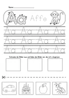 Vorschau - Arbeitsblätter - Arbeitsblätter für den Buchstaben des Alphabets - Deckblatt