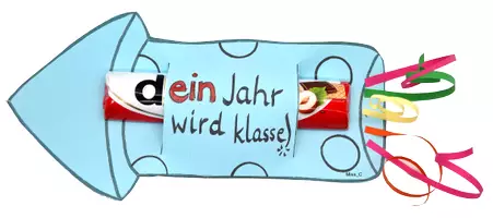 Vorschau - Mal- und Bastelvorlagen - Basteln für Neujahr: Süße Mitgebsel für den Jahresanfang - Seite 3