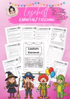 Vorschau - Arbeitsblätter - Leseheft Fasching - Deckblatt