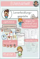 Vorschau - Arbeitsblätter - Lernentwicklungsgespräche Klasse 3_ Gesamtpaket LEG / SEL - Deckblatt