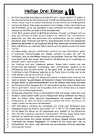 Vorschau - Stundenentwürfe - Sachtext "Heilige Drei Könige" - Textarbeit - Leseverstehen - Seite 1