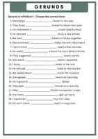 Vorschau - Arbeitsblätter - Gerund or Infinitive Übungen Englisch - Seite 3